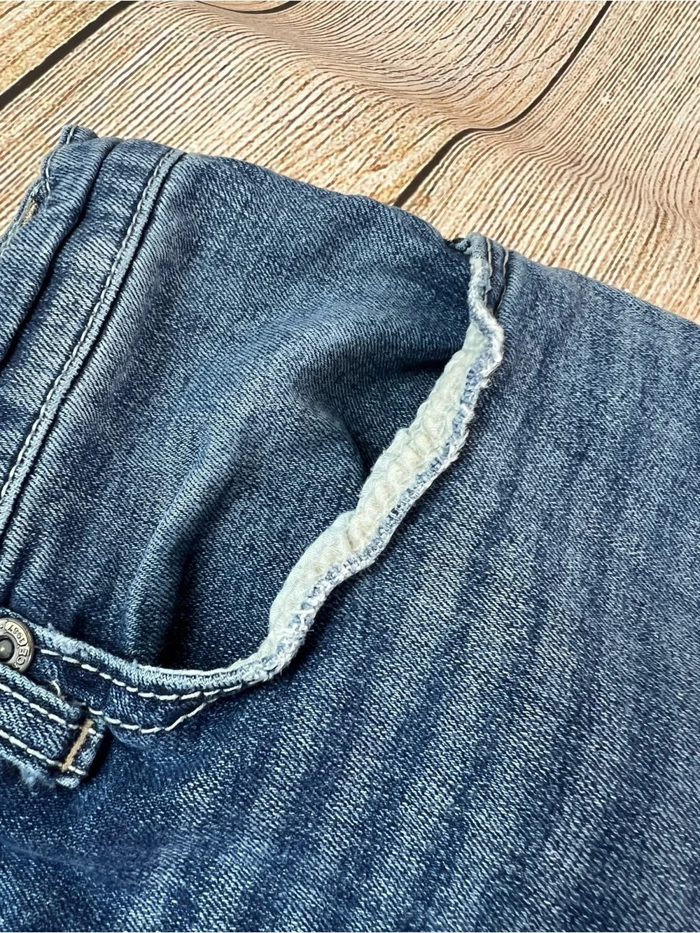 BKE Men Jeans 32x30 Straight Blue Denim